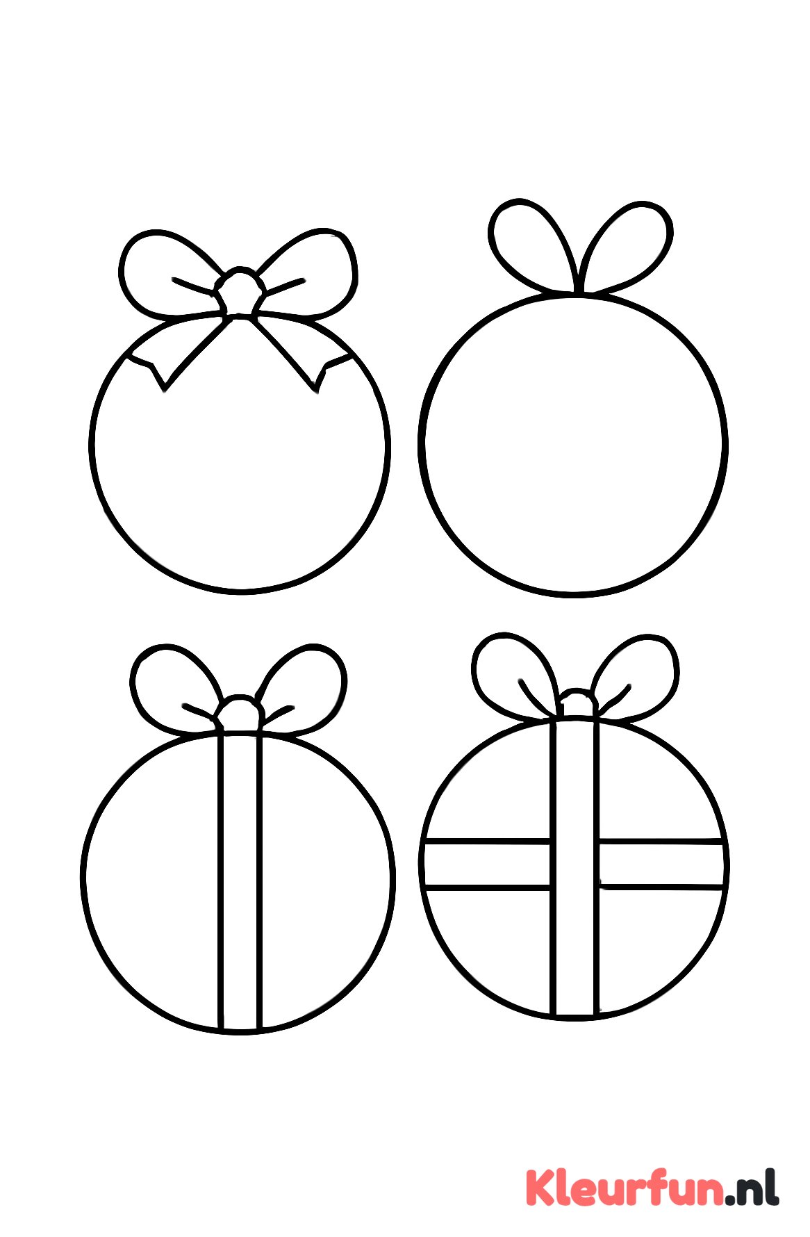 Eenvoudige grote cadeaus met cirkels