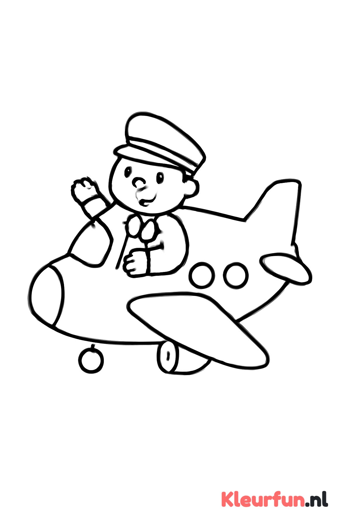 Piloot in de cockpit
