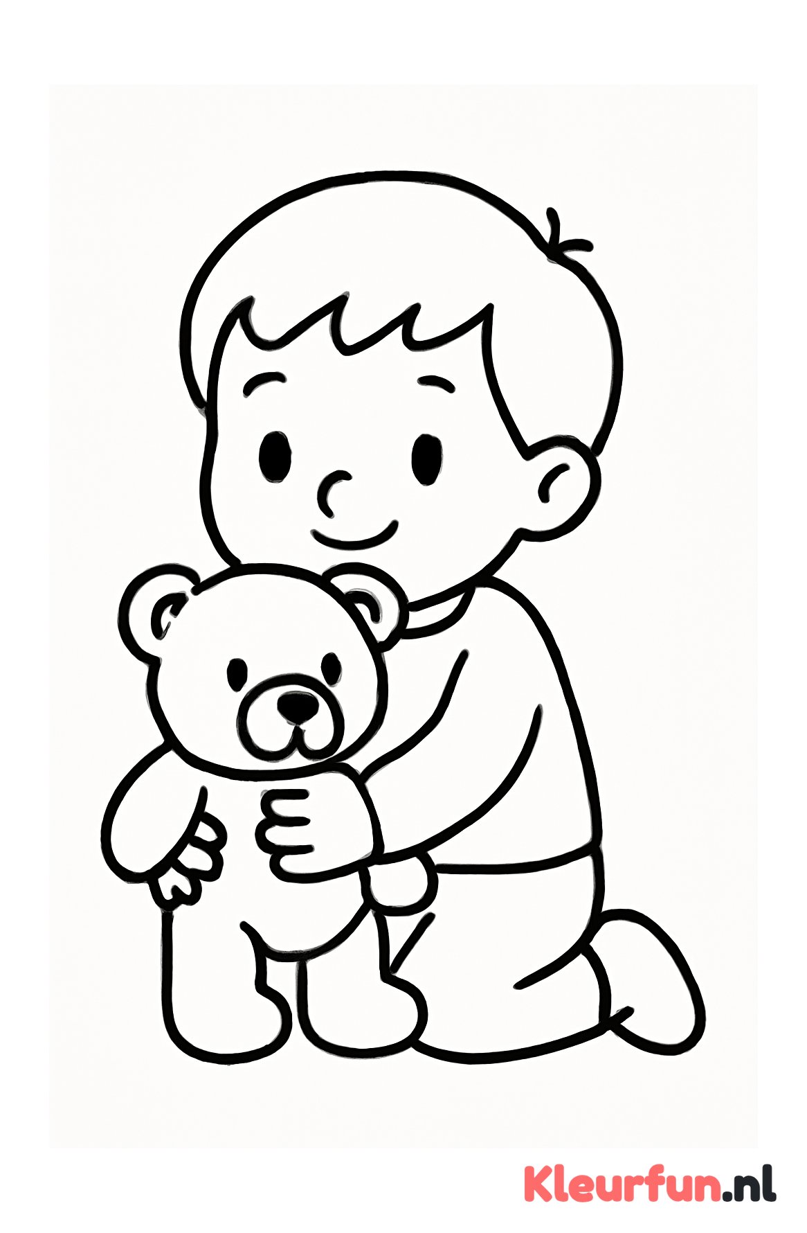 Kind met knuffelbeer