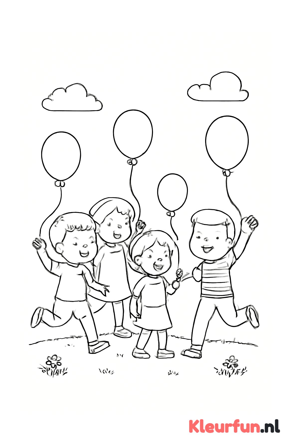 Schattige kinderen buiten spelen