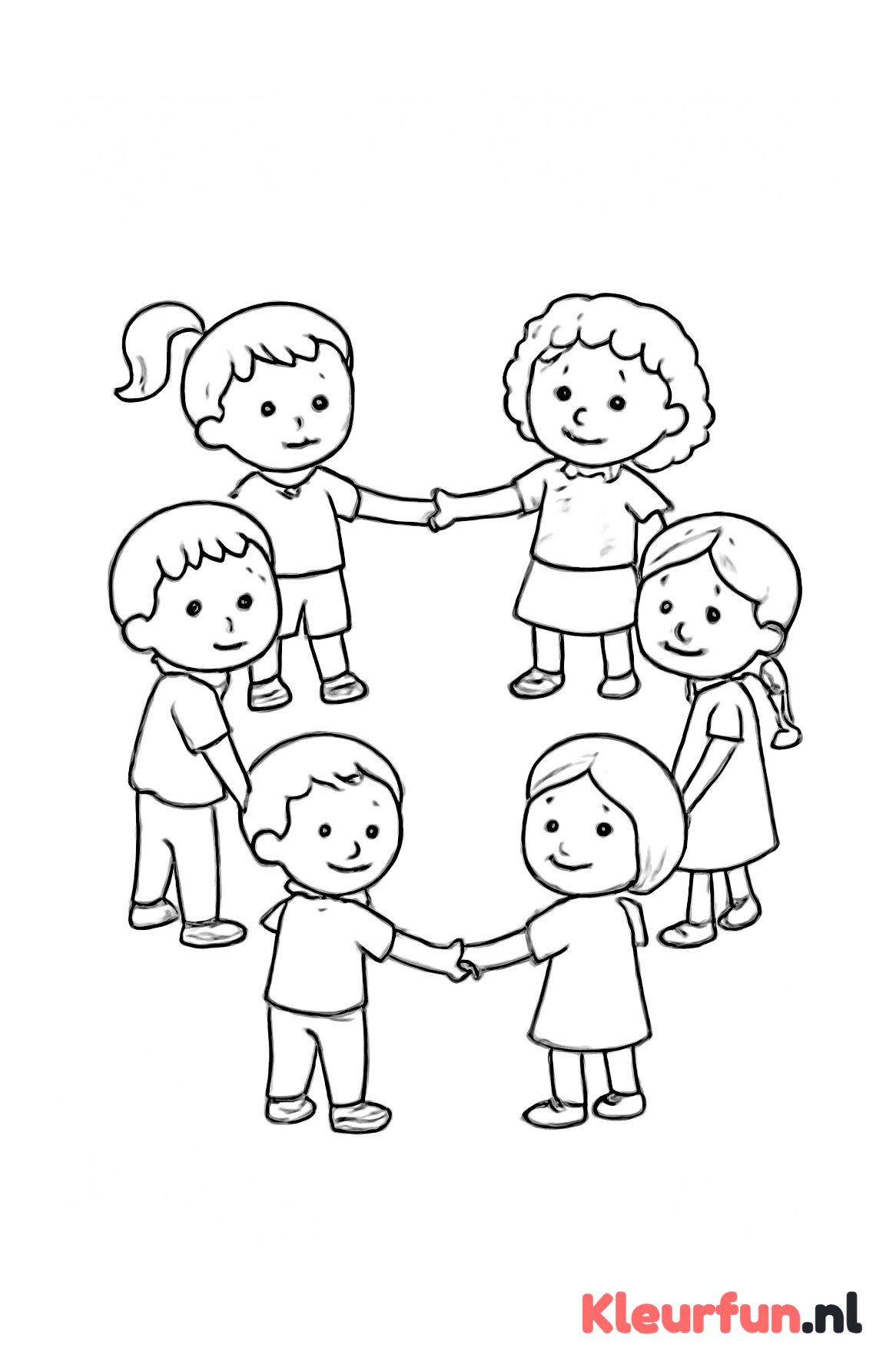 Schattige kinderen hand in hand
