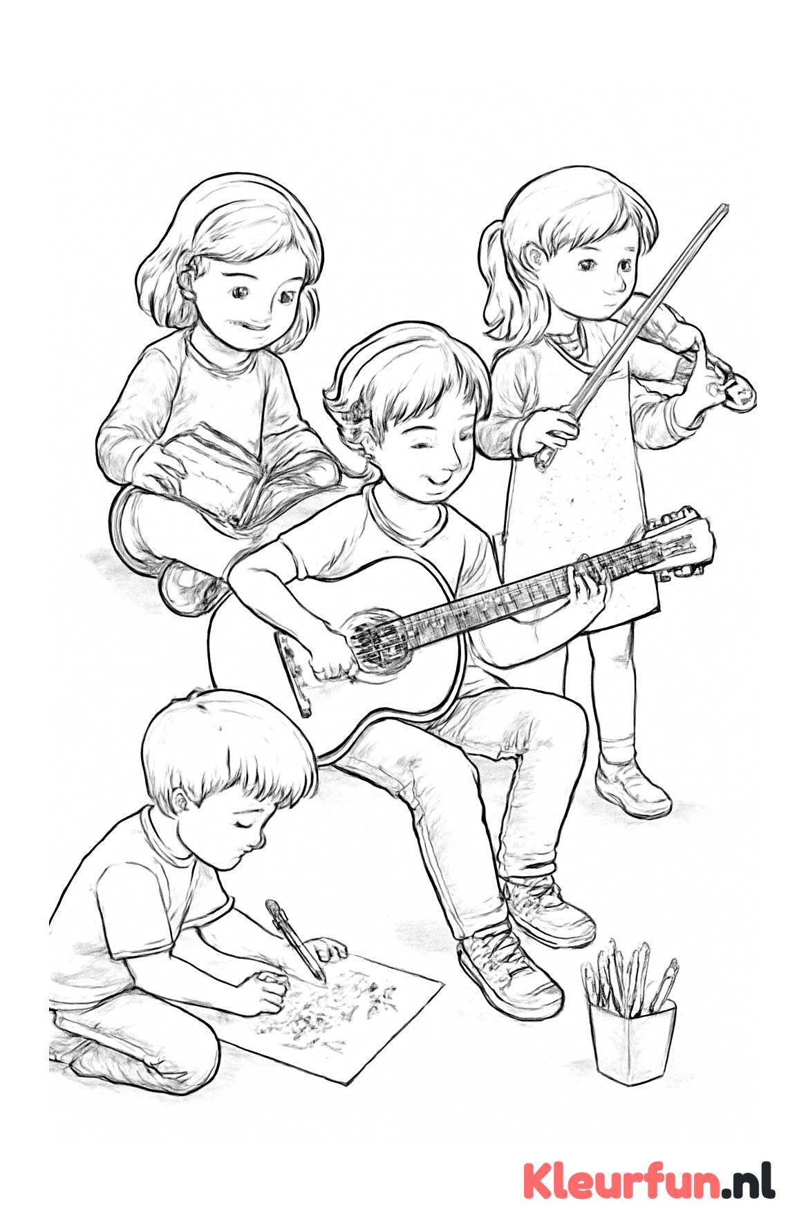 Kinderen met hobby's en interesses