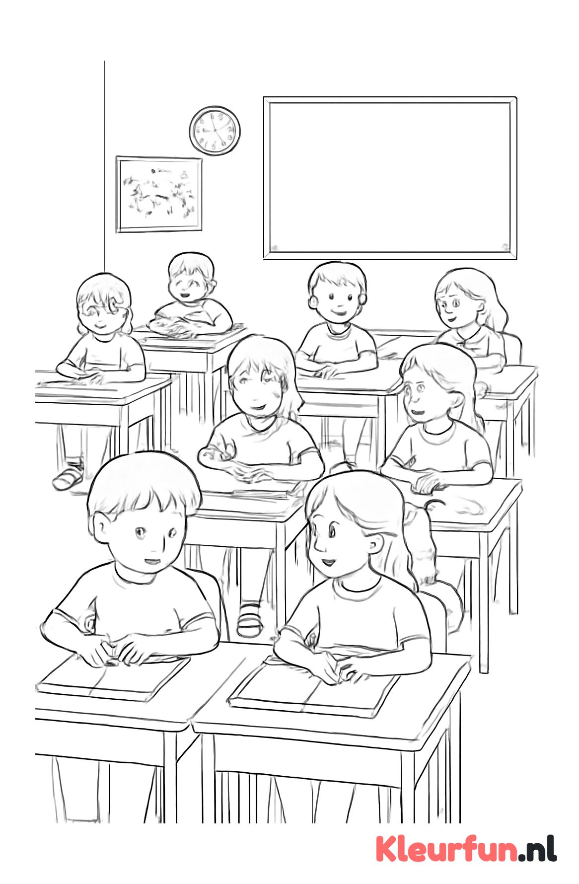Kinderen in klaslokaal