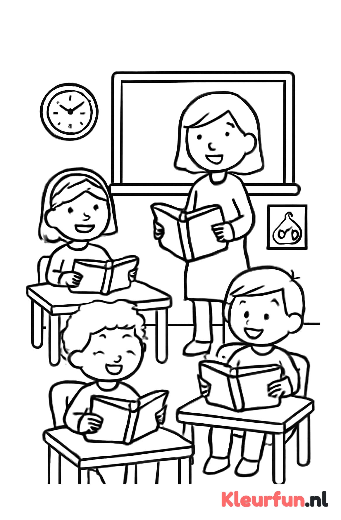 Kinderen in het klaslokaal