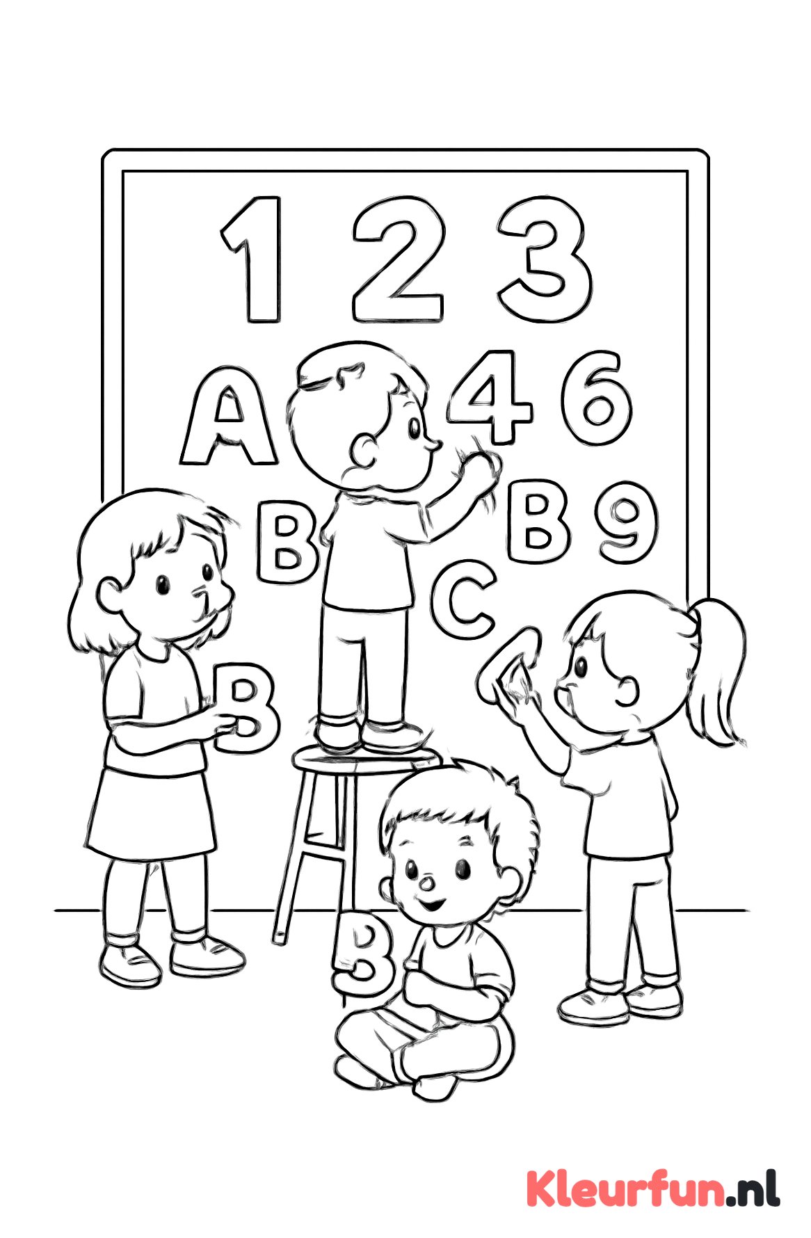 Kinderen leren tellen