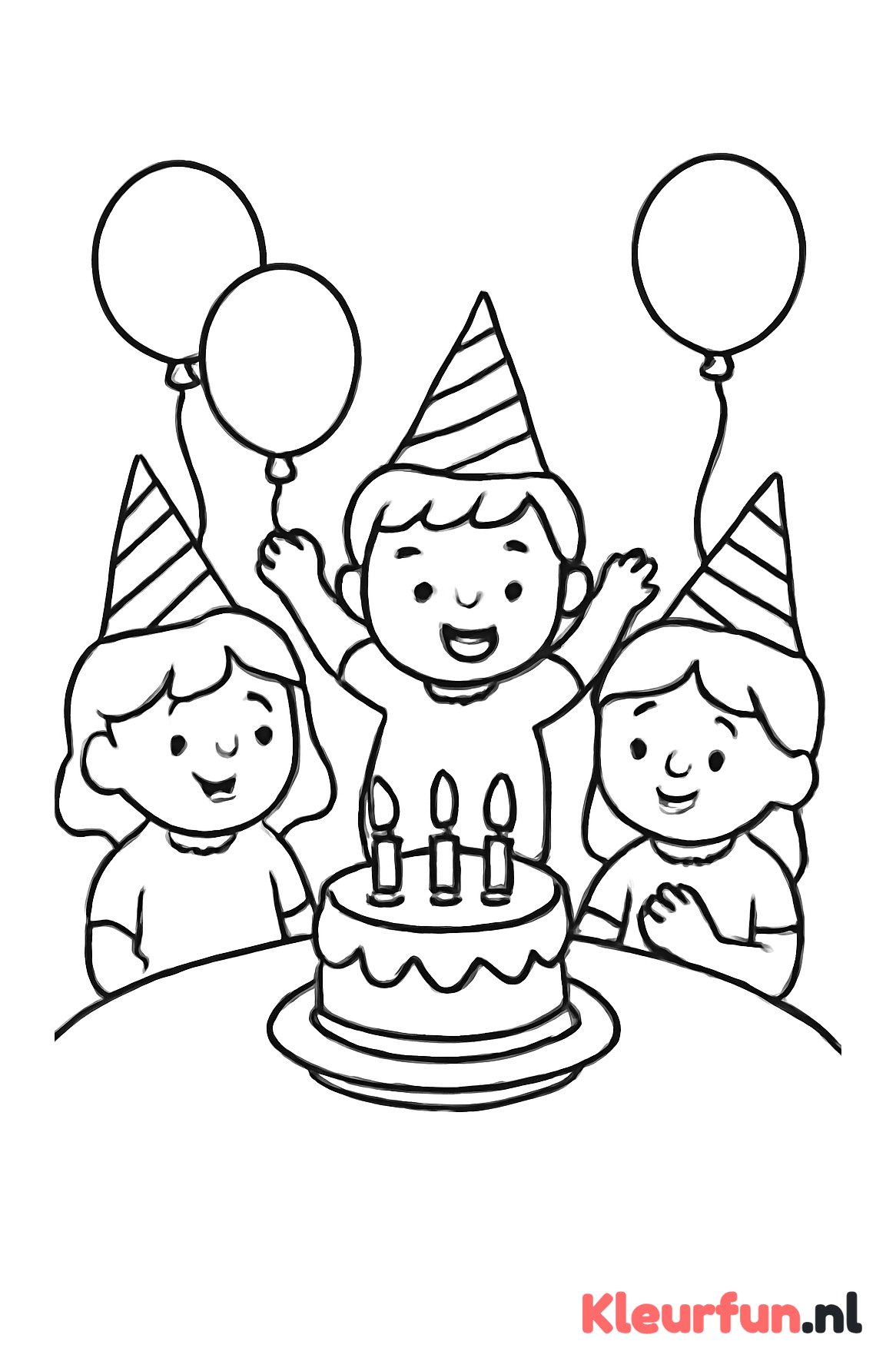 Kinderen vieren een verjaardagsfeestje