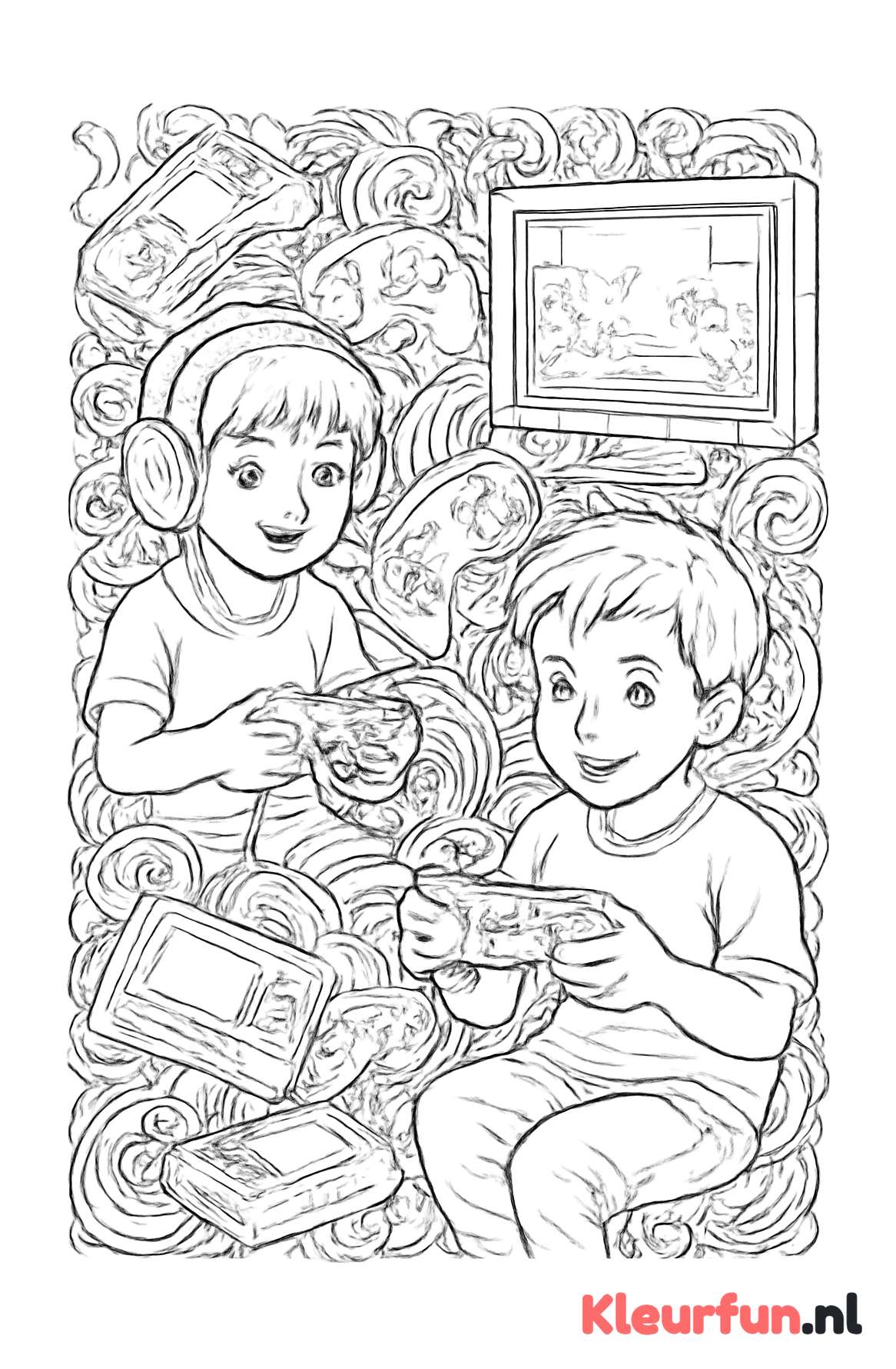 Kinderen spelen videogames intensief
