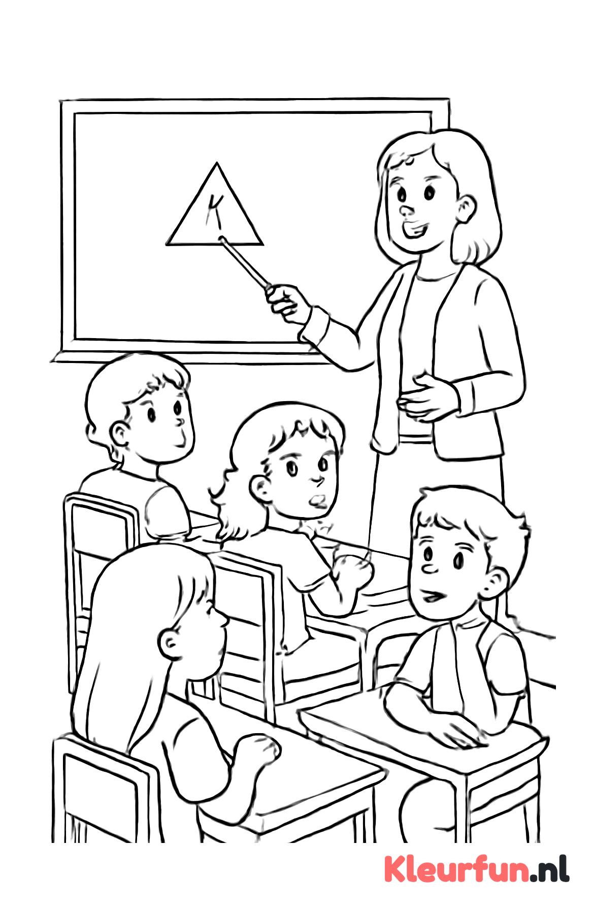 Kinderen in het klaslokaal