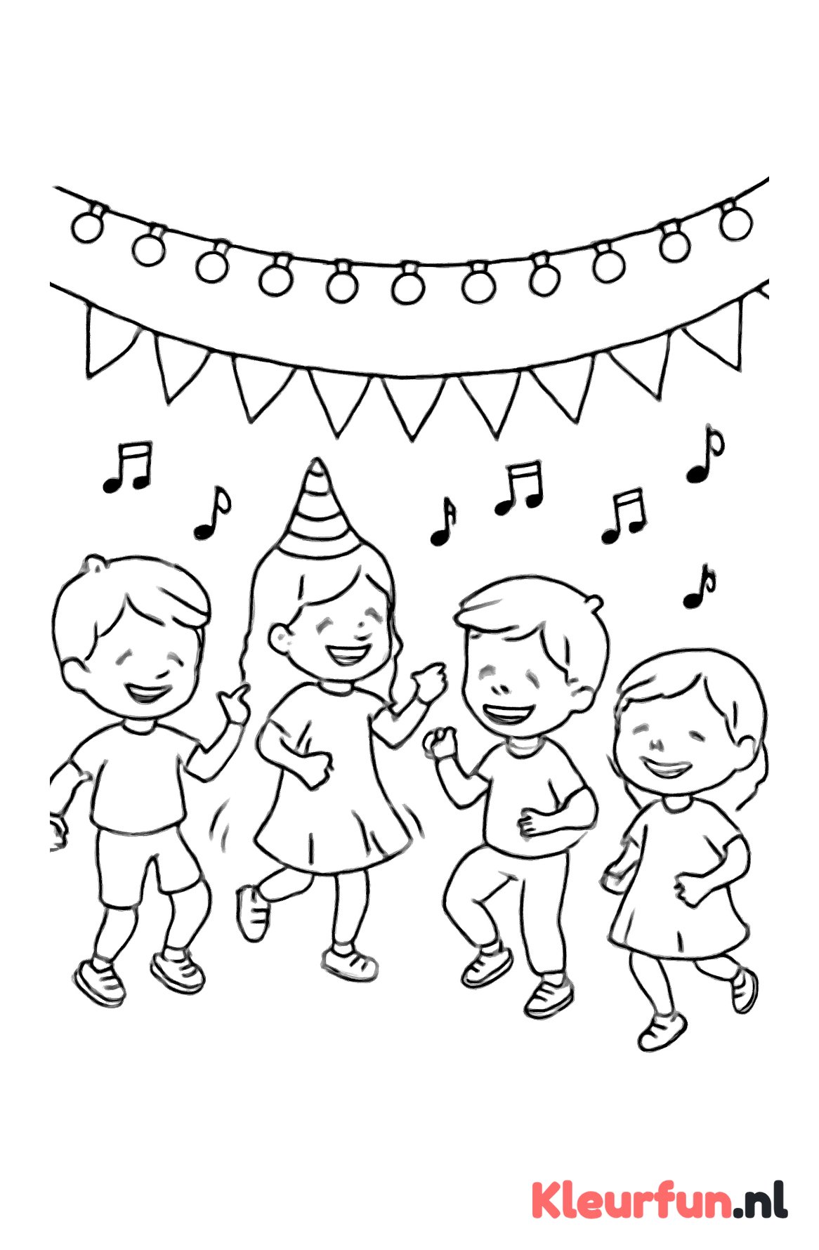 Dansend verjaardagsfeest