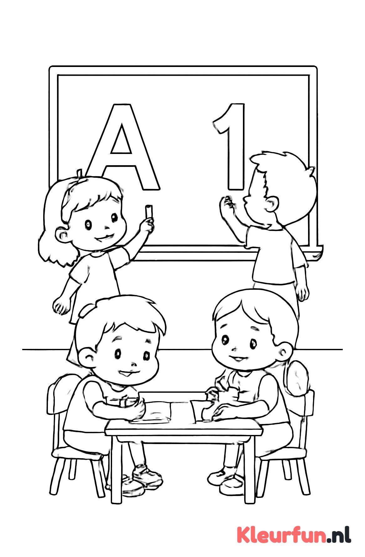 Leren schrijven van letters en cijfers