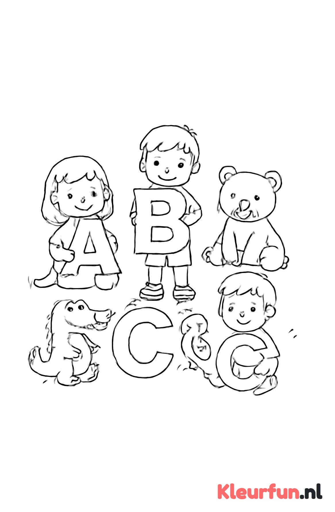 Kleuters leren letters met dieren