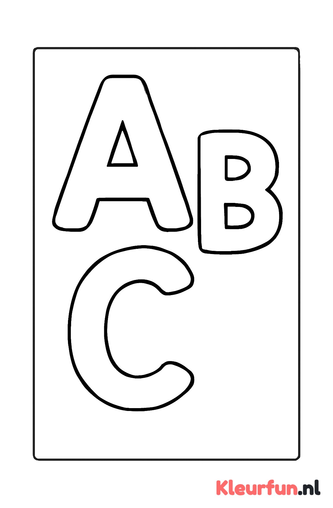 Letters A, B en C