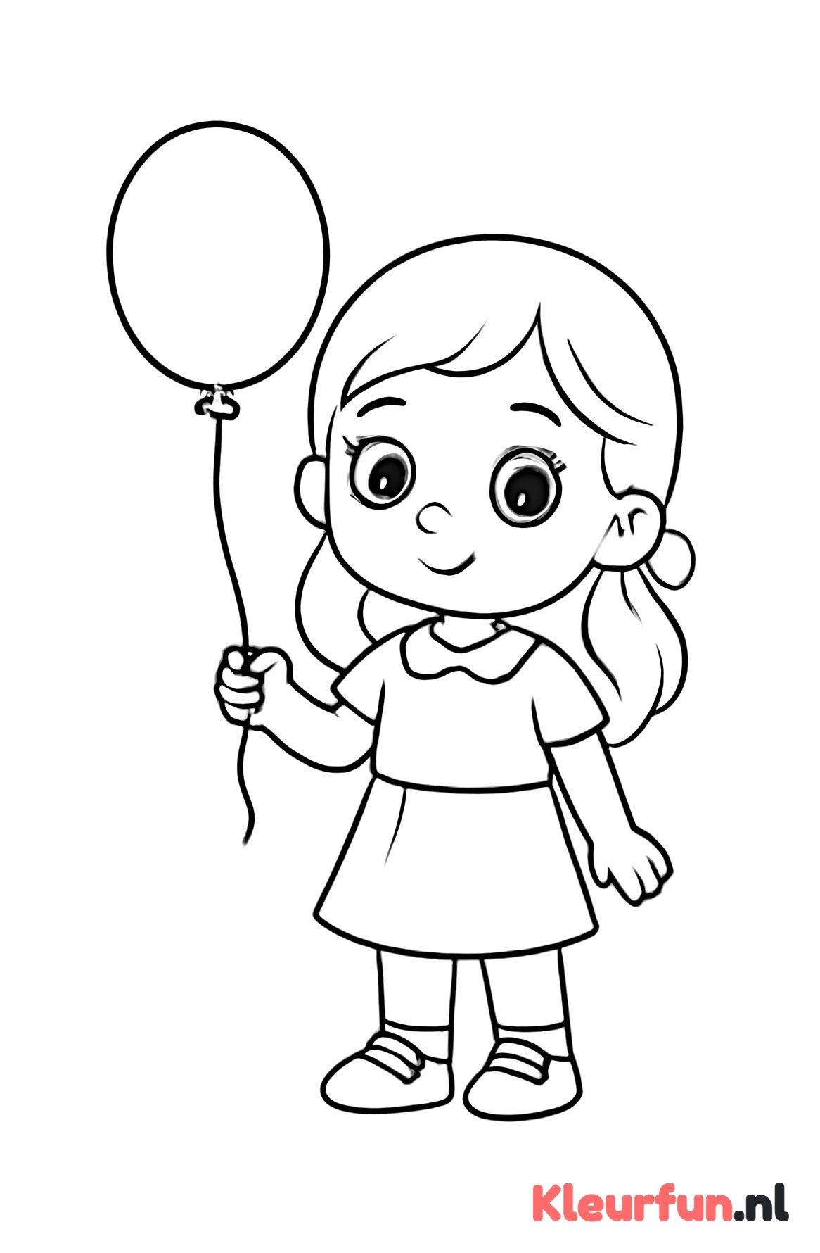 Meisje met ballonnen