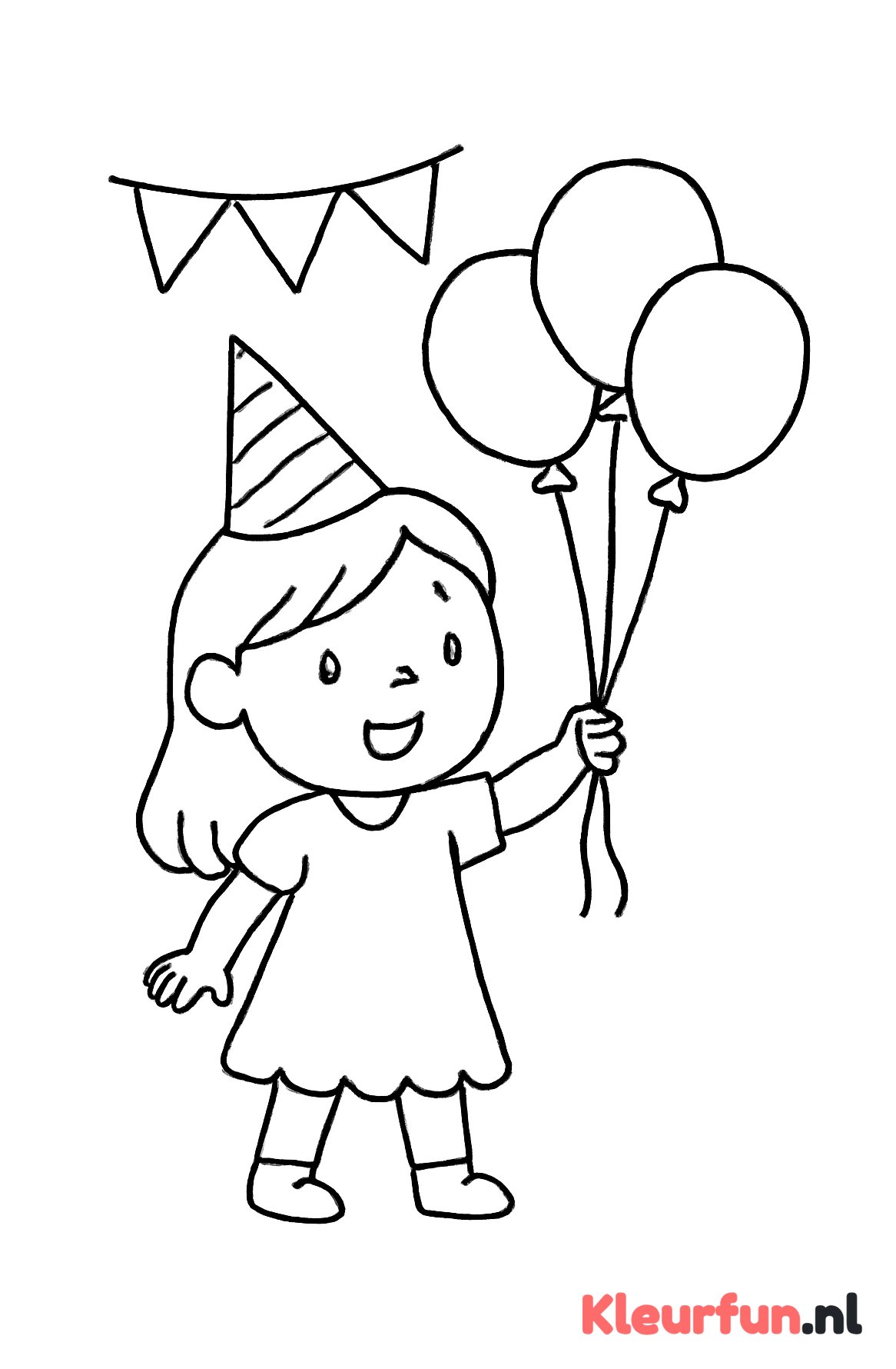 Meisje met ballonnen