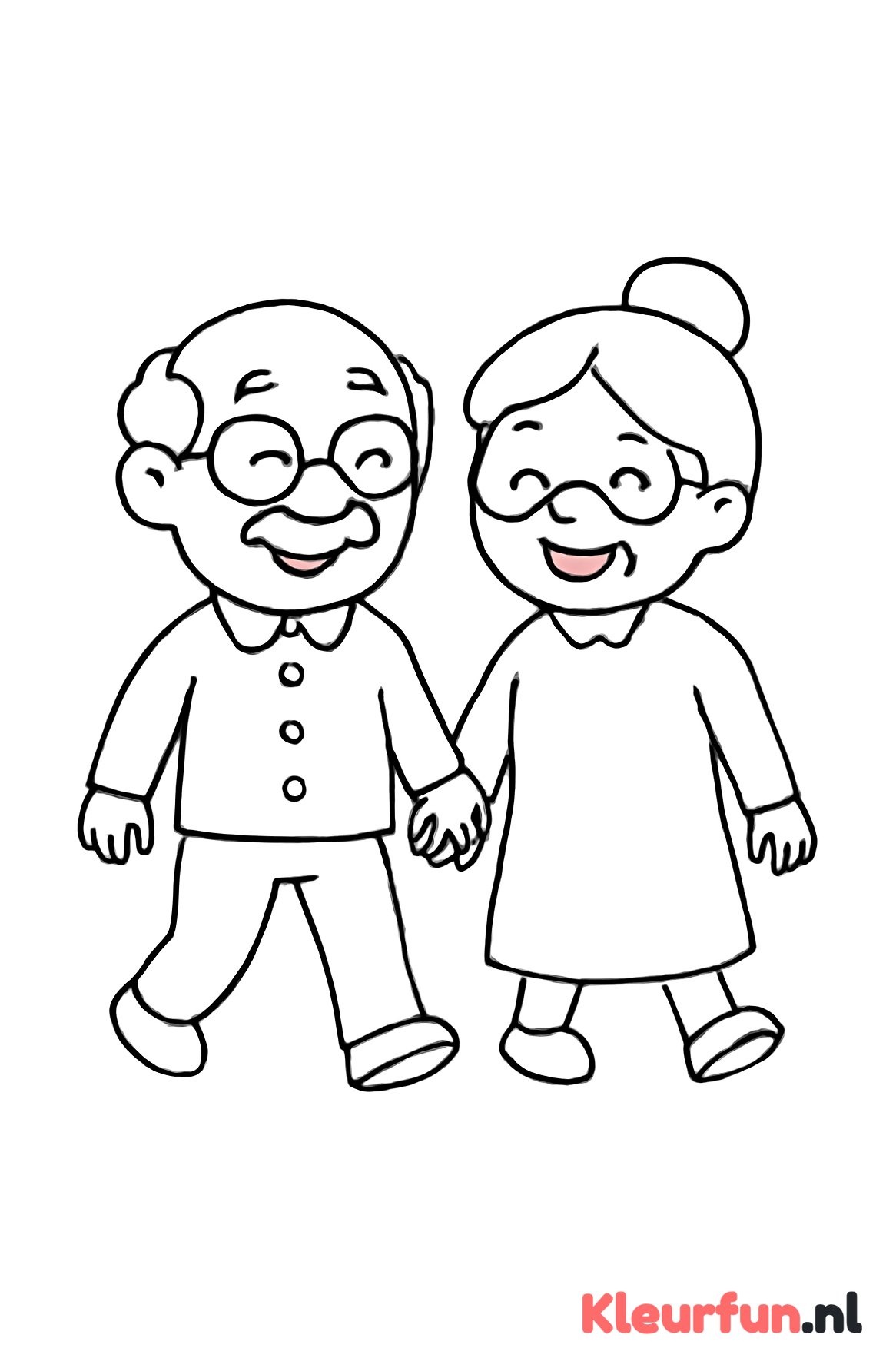 Opa en Oma Hand in Hand