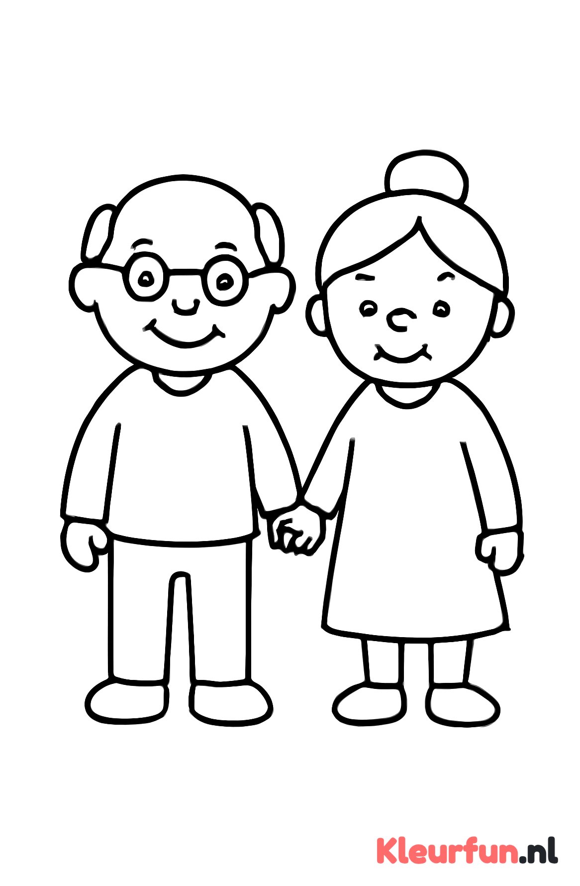 Opa en Oma Hand in Hand