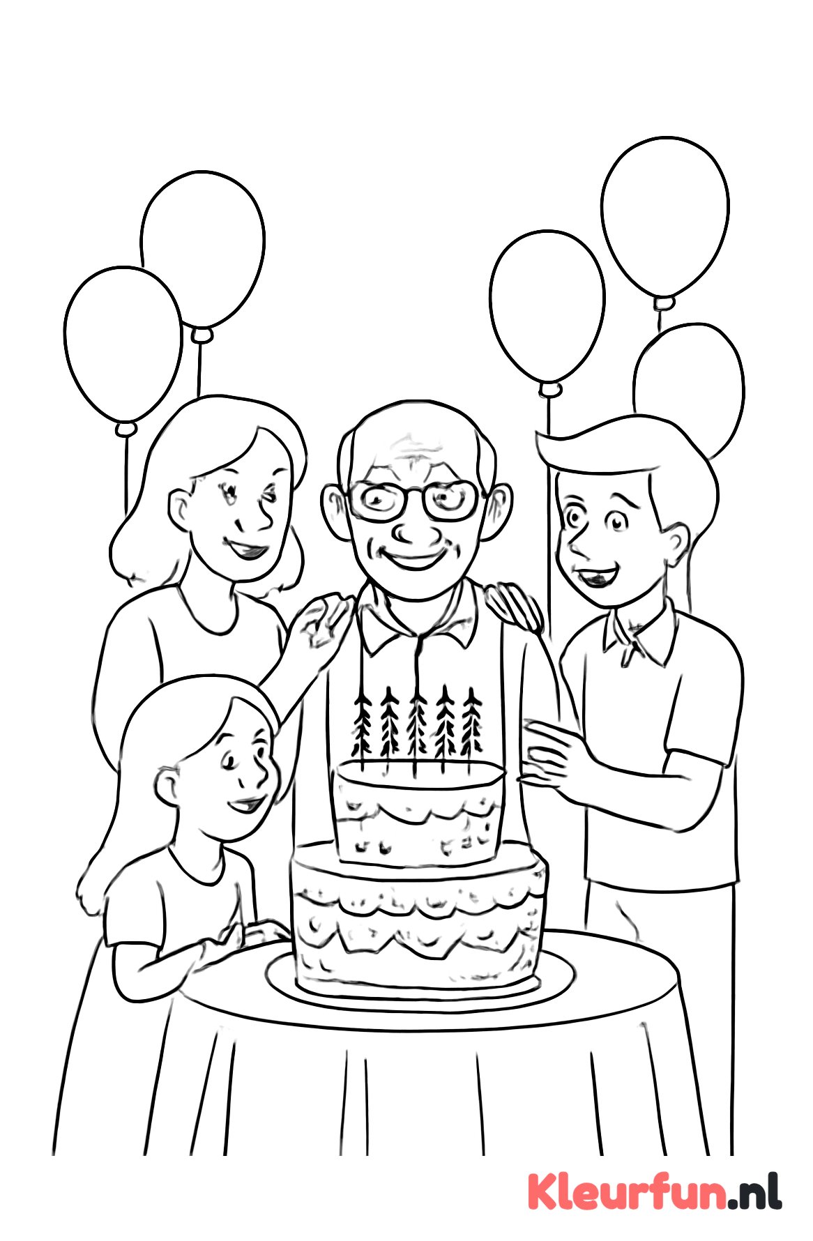 Opa's verjaardag feest