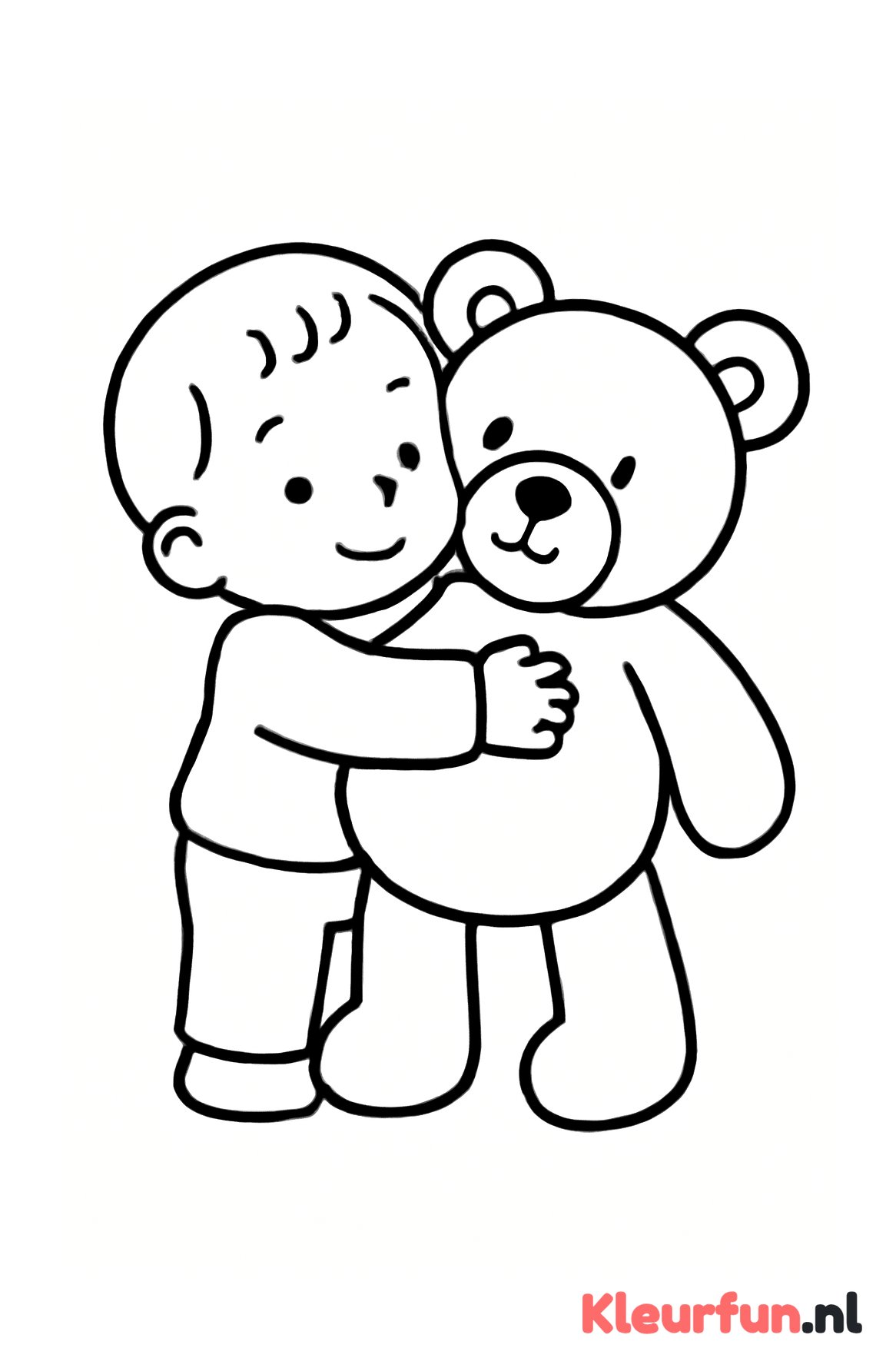 Peuter met knuffelbeer
