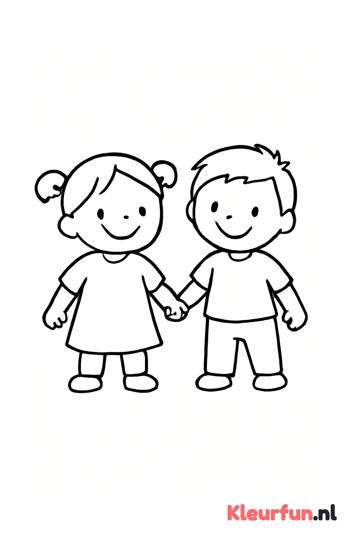 Peutervriendjes hand in hand