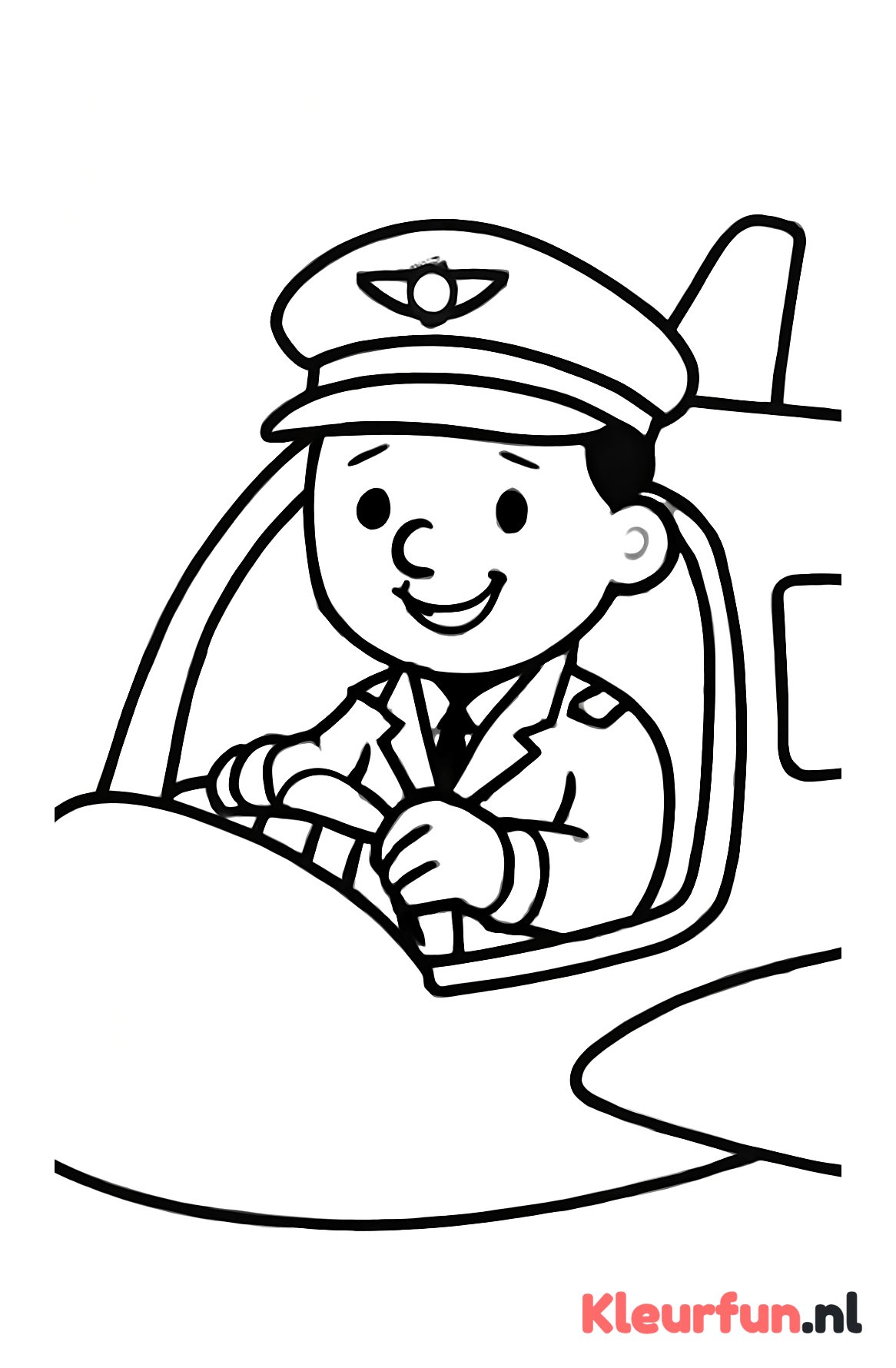 Piloot in de cockpit