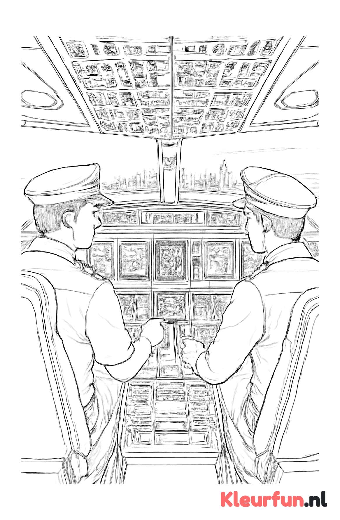 Piloten in de cockpit