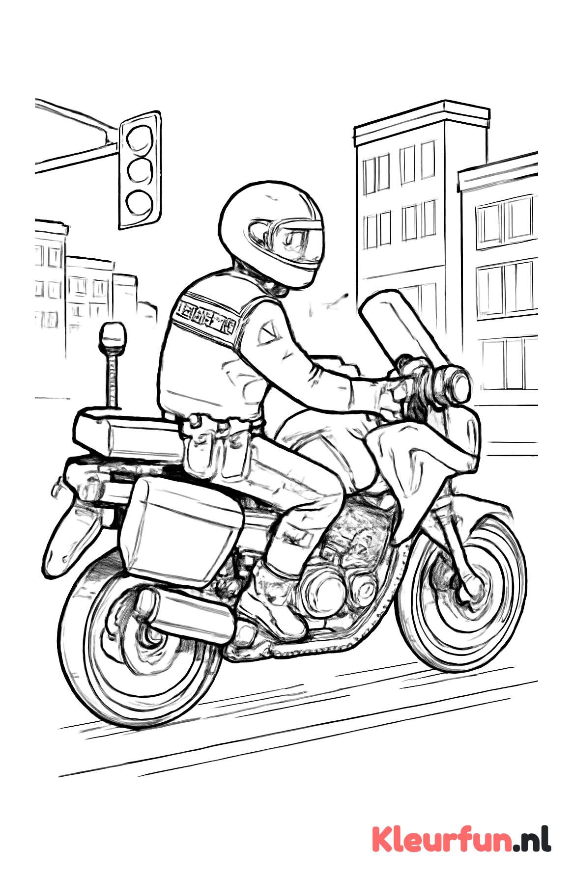 Politieagent op motorfiets
