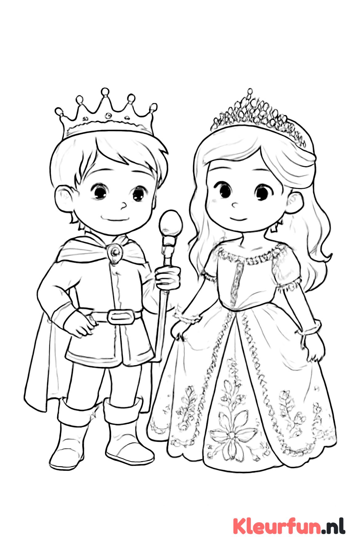 Kinderen als prins en prinses