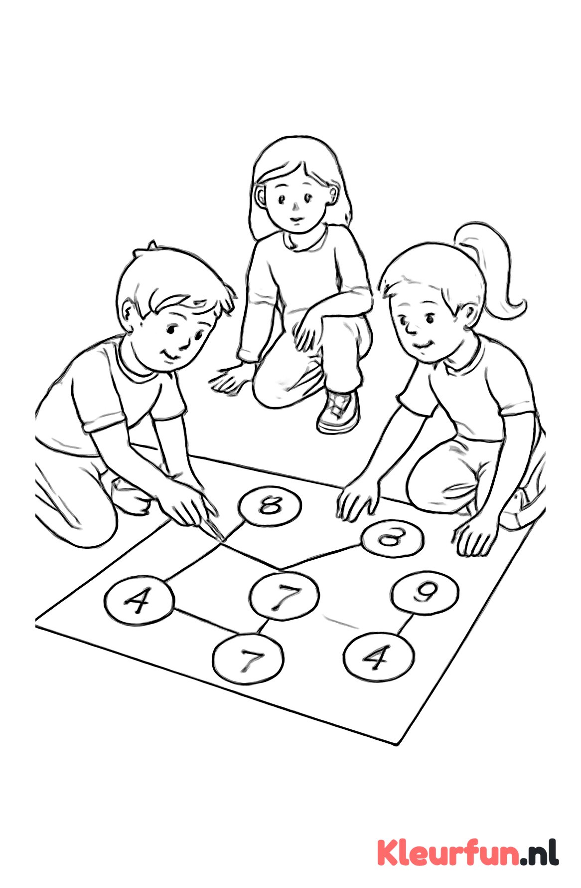 Spel met cijfers en letters voor kinderen