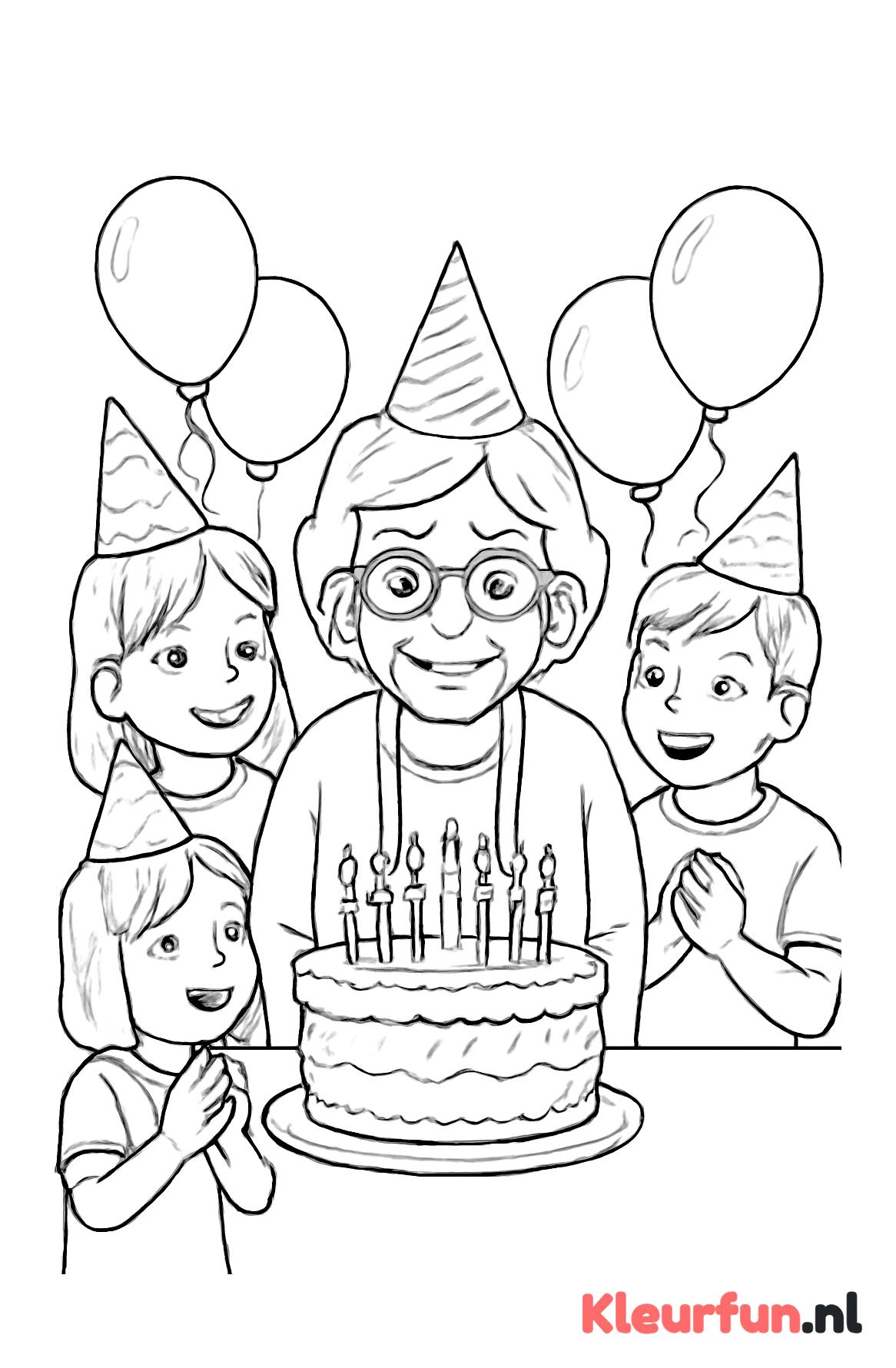 Verjaardagsfeest voor oma