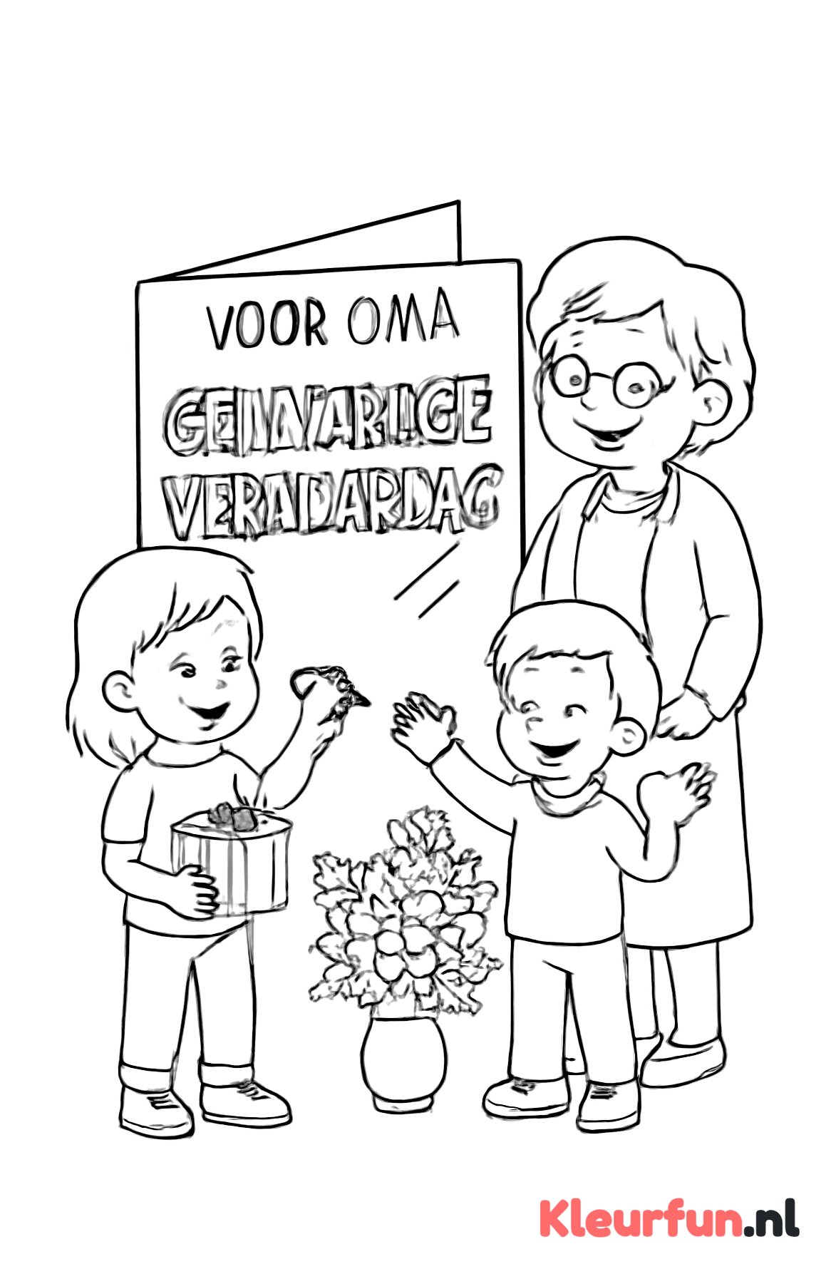 Verjaardagskaart voor oma