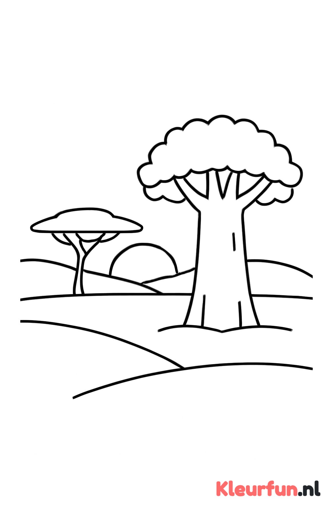 Landschap uit Afrika