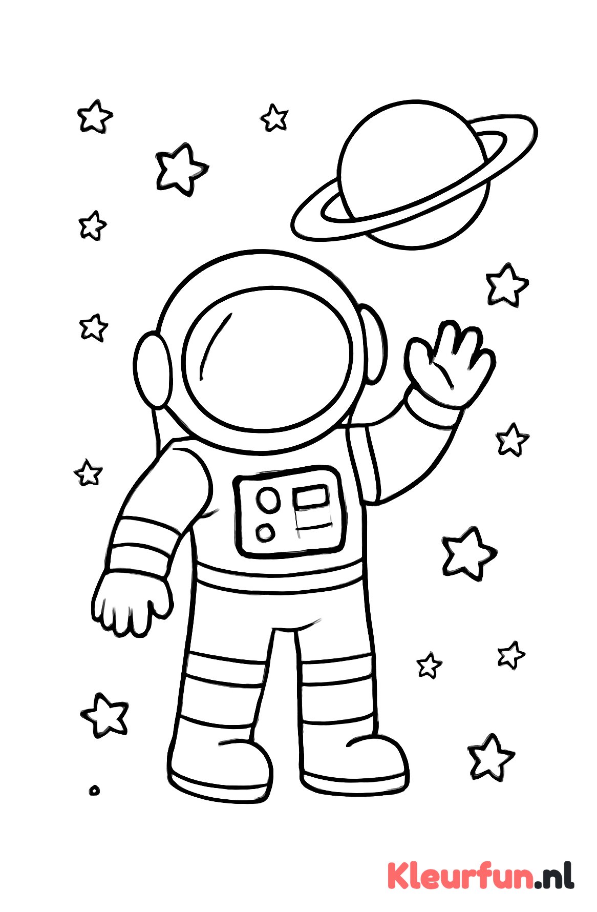 Astronaut met ruimtepak