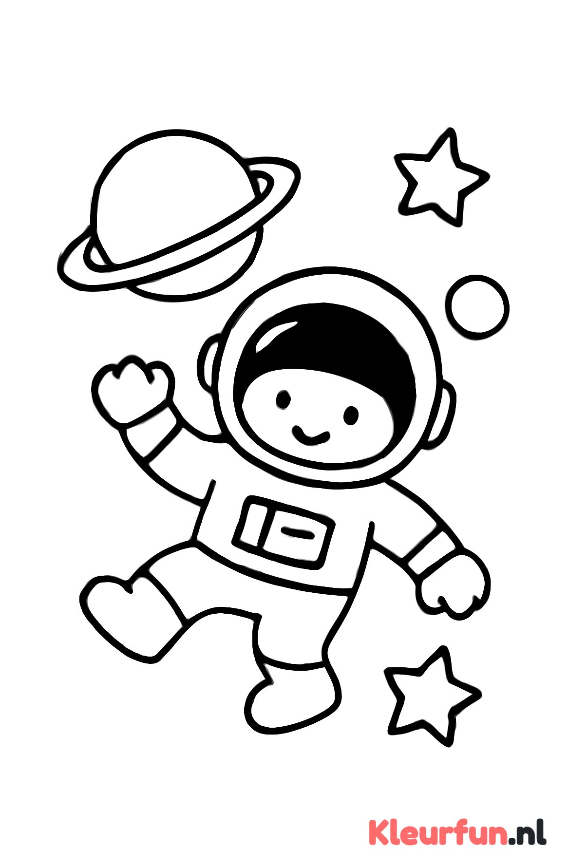 Astronaut in de ruimte