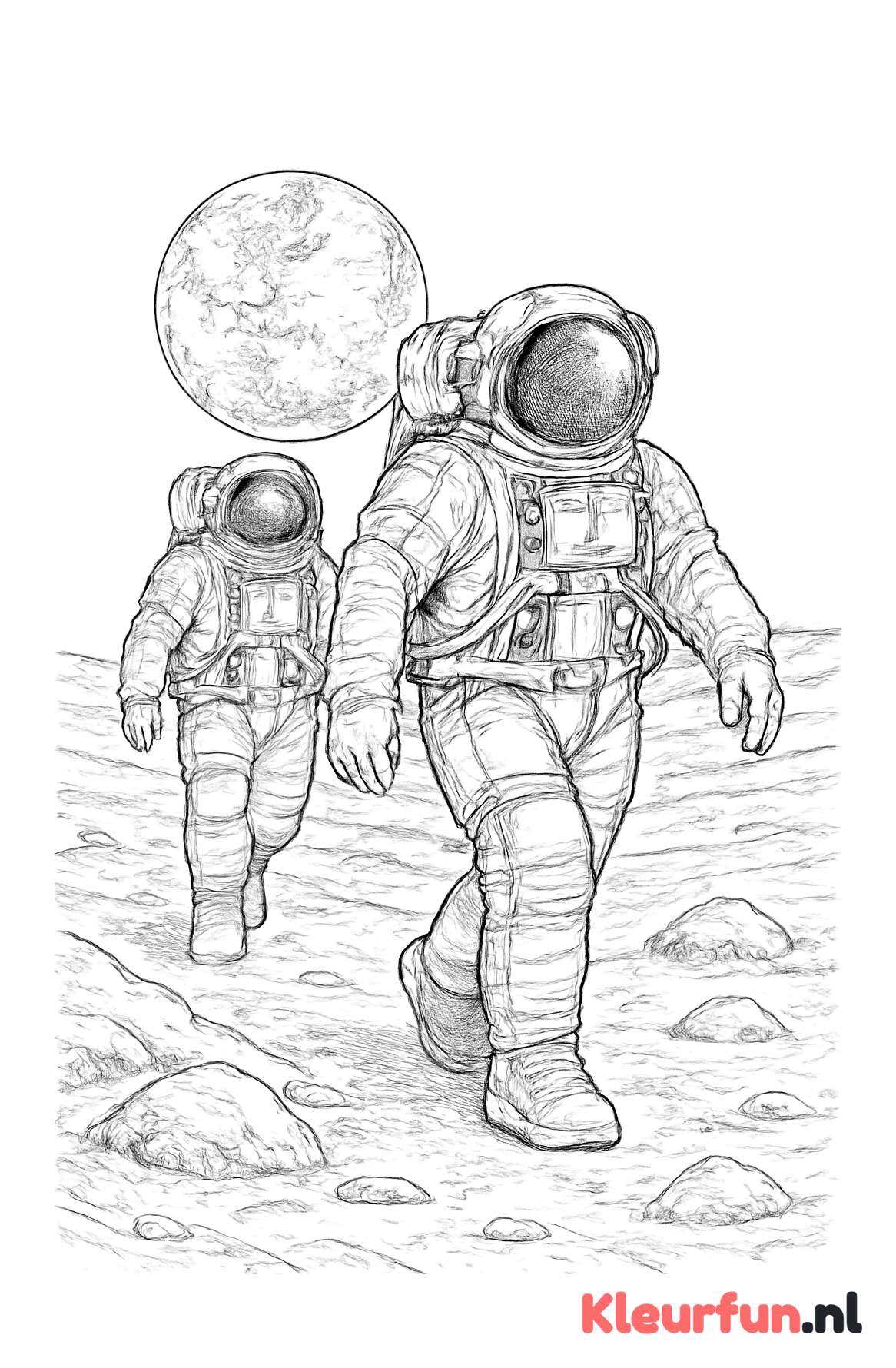 Astronauten op de maan