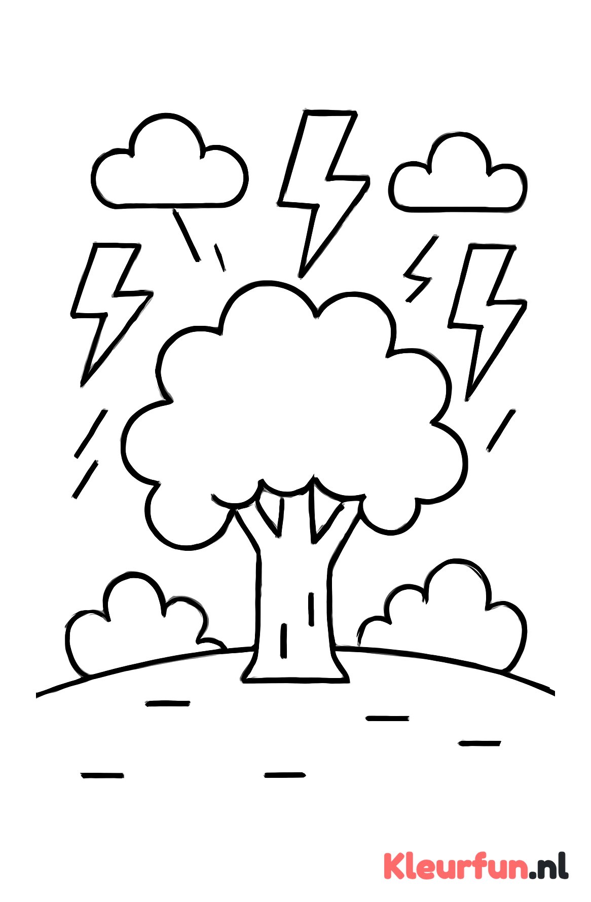 Bliksem Boven Bomen