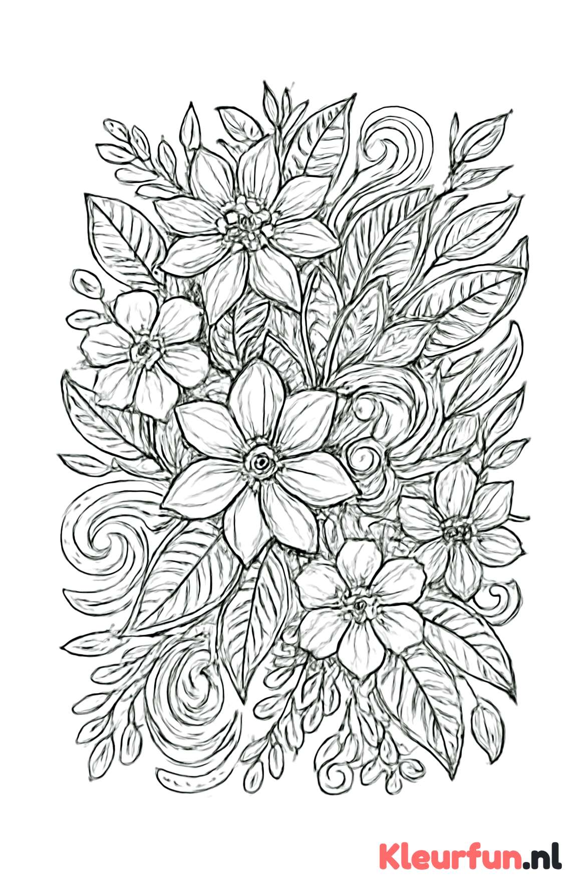 Abstracte fantasie bloemen