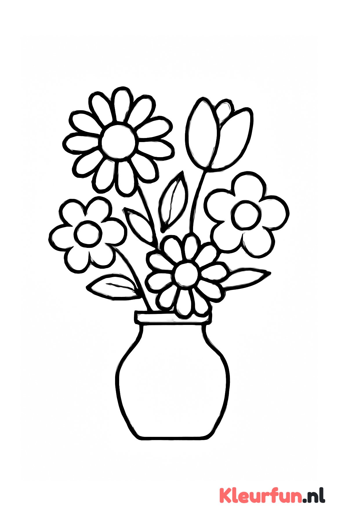 Boeket Bloemen in een Vaas