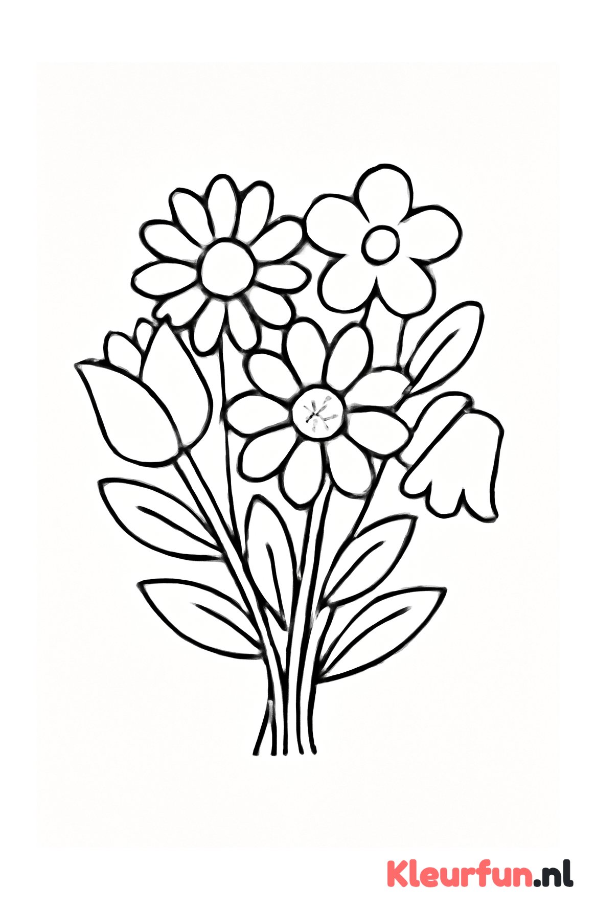 Boeket met grote bloemen