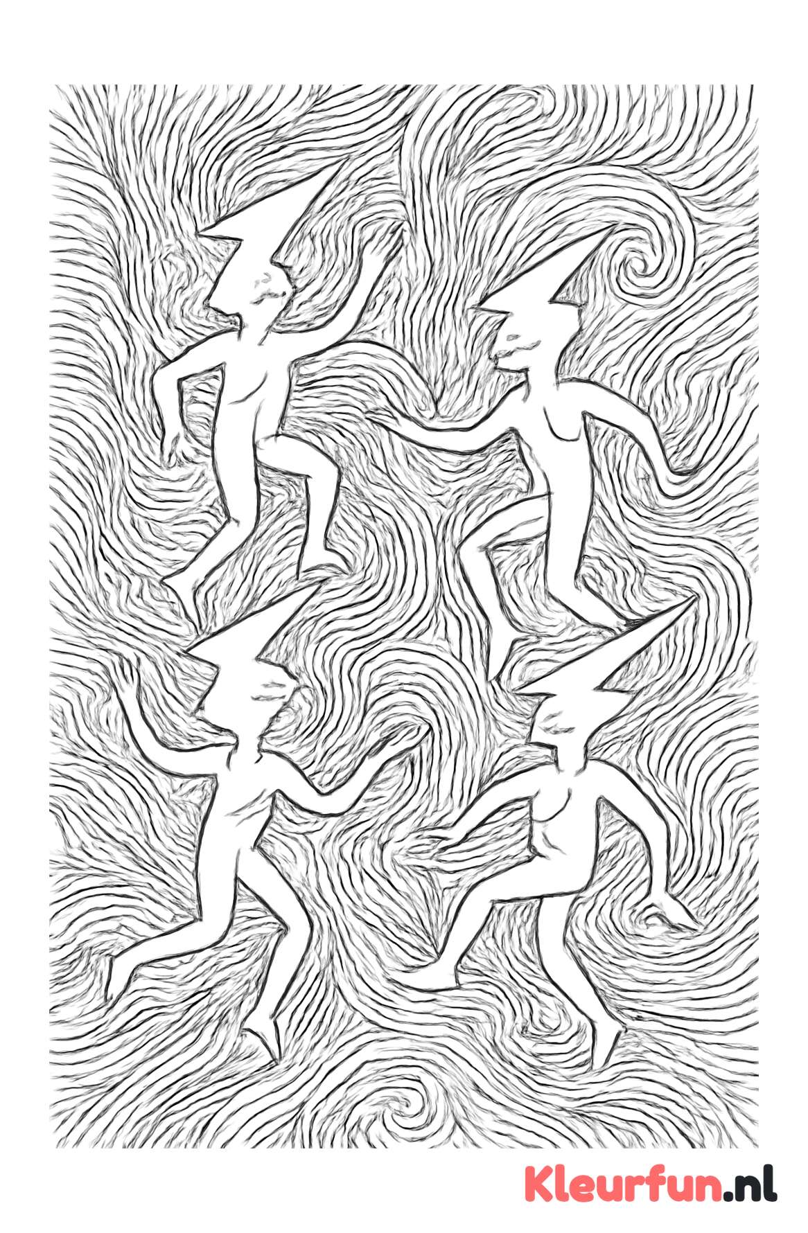 Dansende bliksemfiguren