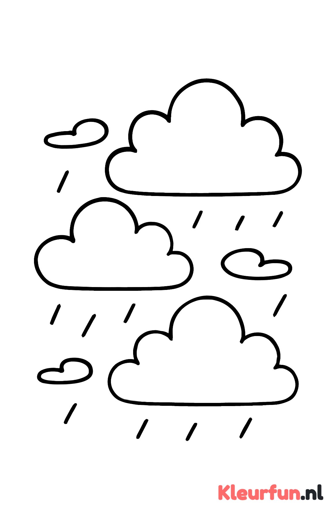 Drie grote wolken