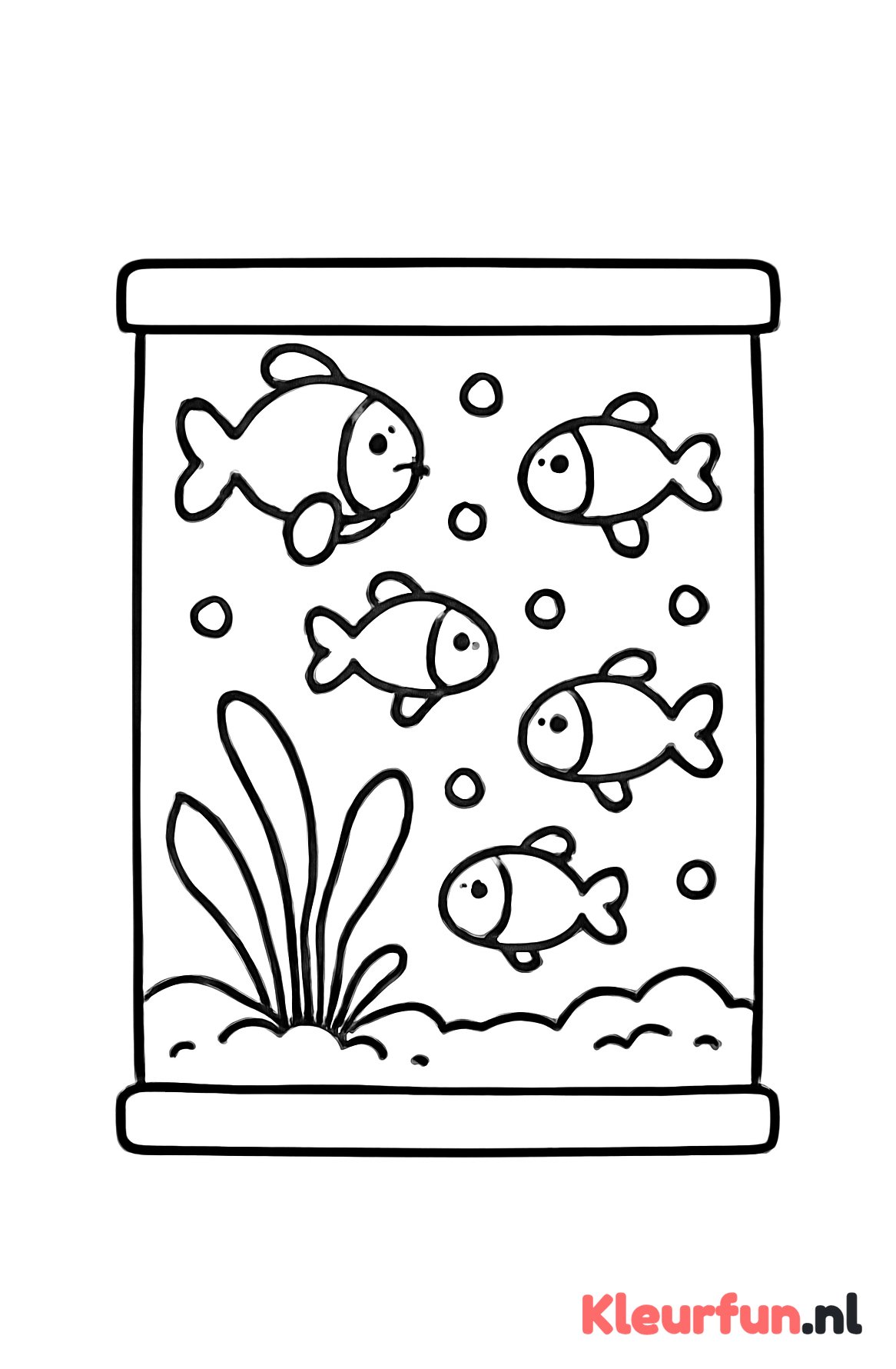 Eenvoudig aquarium voor peuters