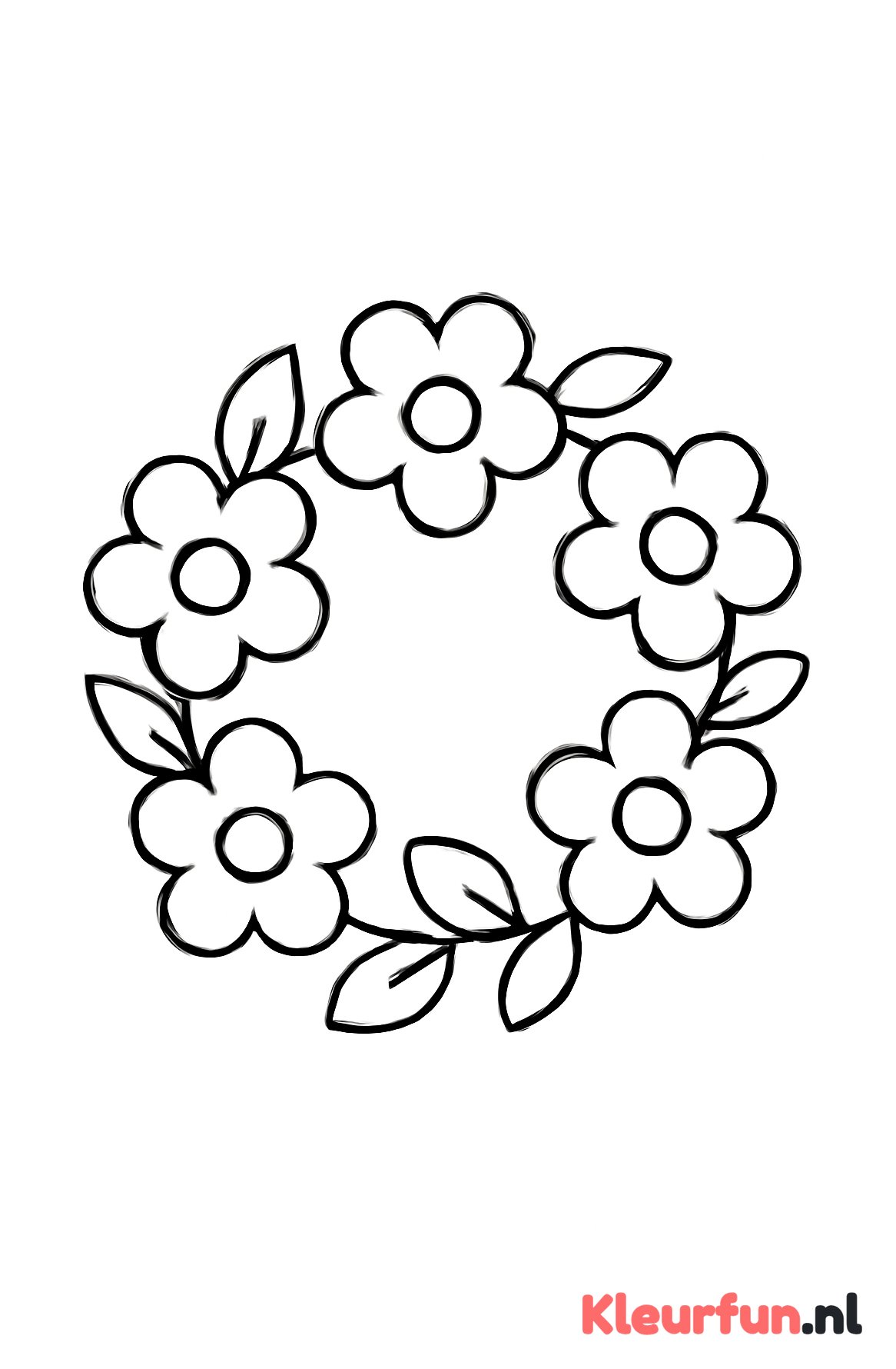 Eenvoudige Bloemenkrans