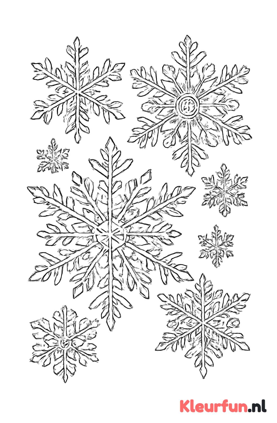Gedetailleerde sneeuwvlokken patroon