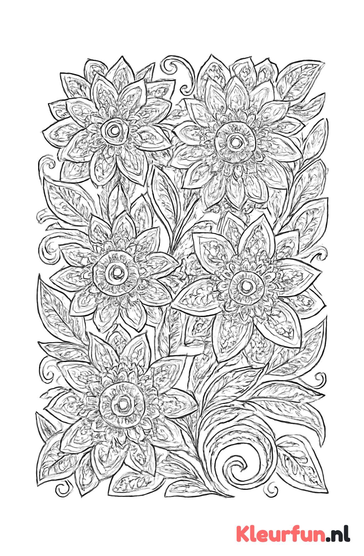 Geometrische bloemmotieven