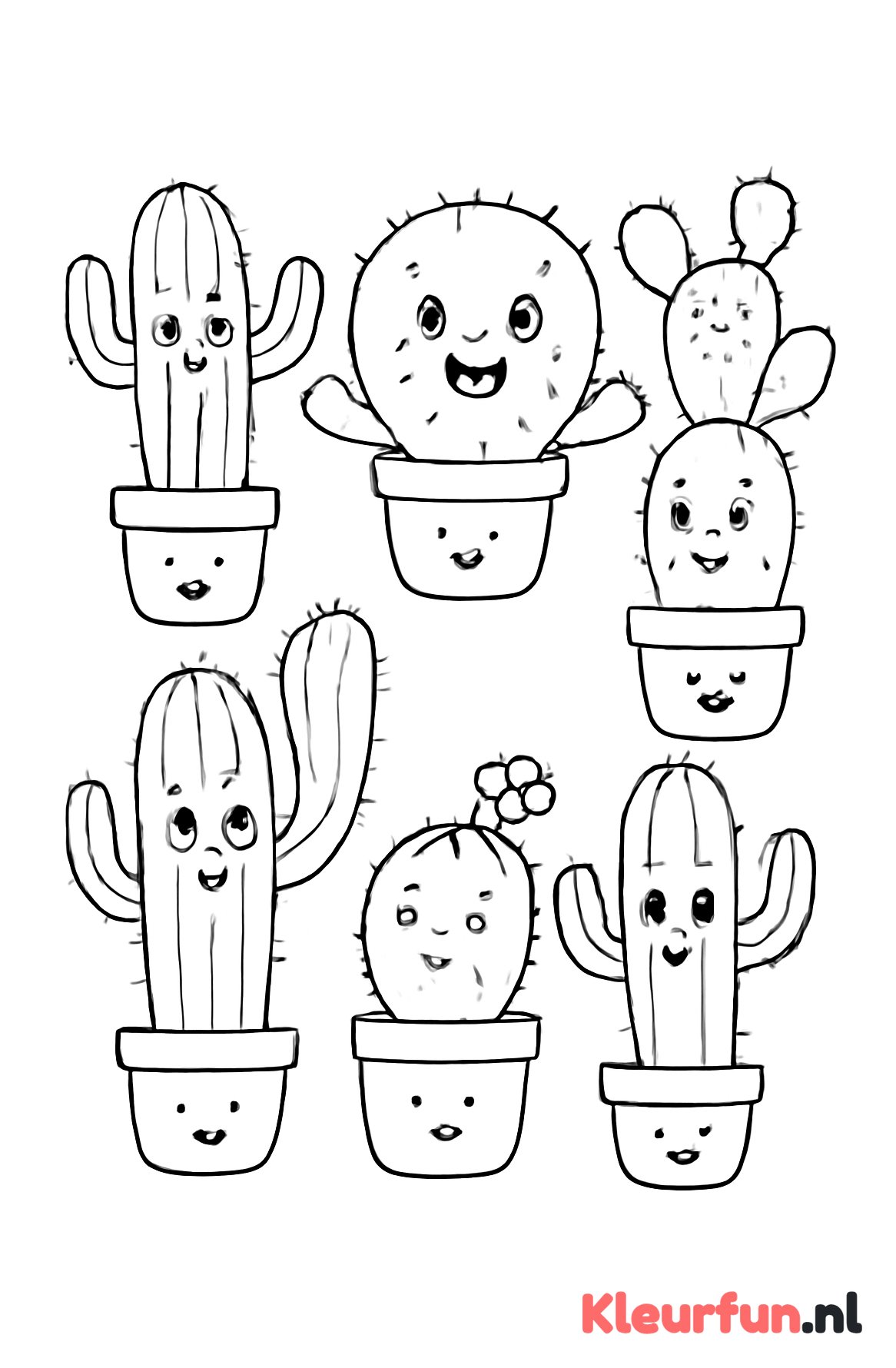 Grappige cactusfiguren