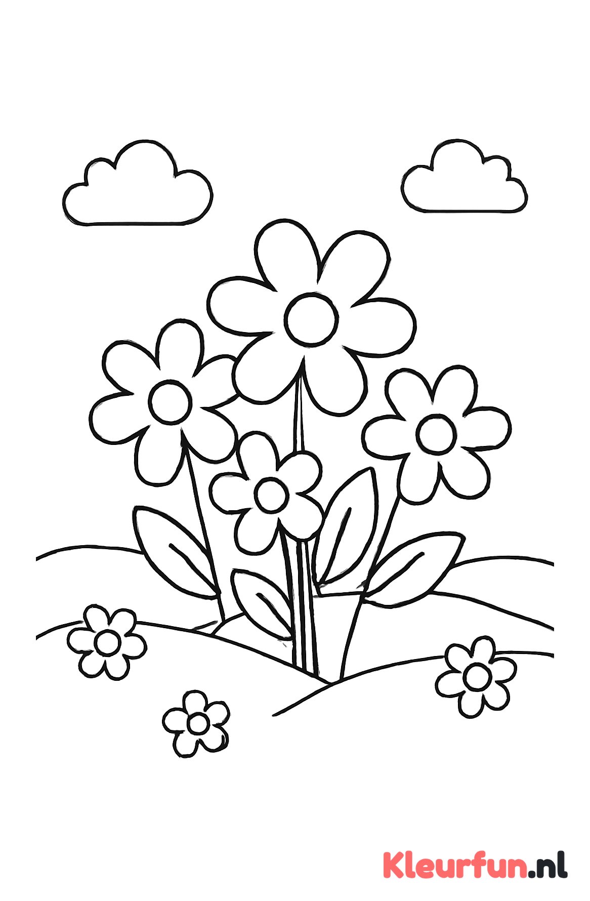 Groot bosje bloemen