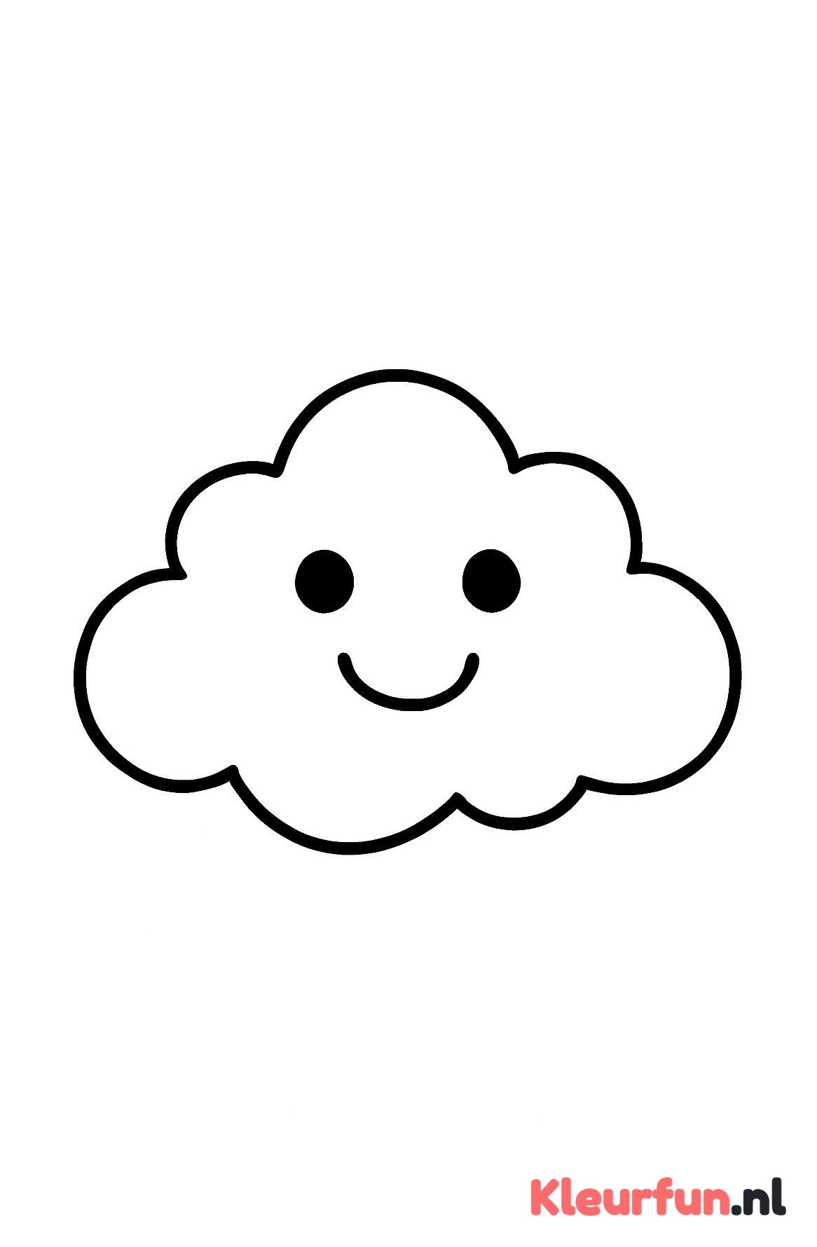 Grote blije wolk