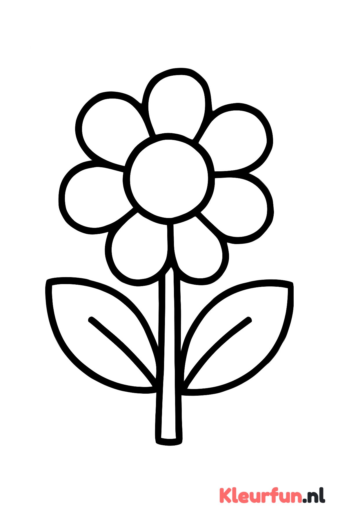 Grote bloem met drie blaadjes