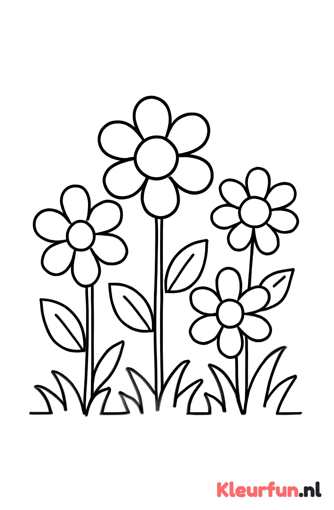 Grote Bloemen in de Tuin