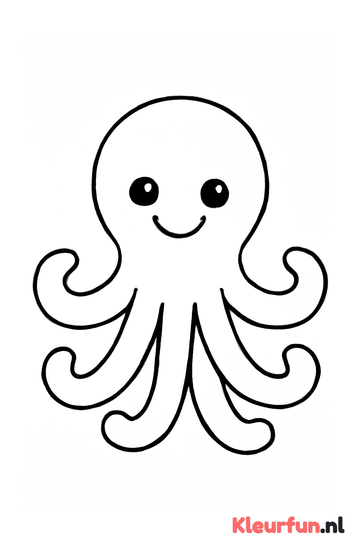 Grote eenvoudige octopus